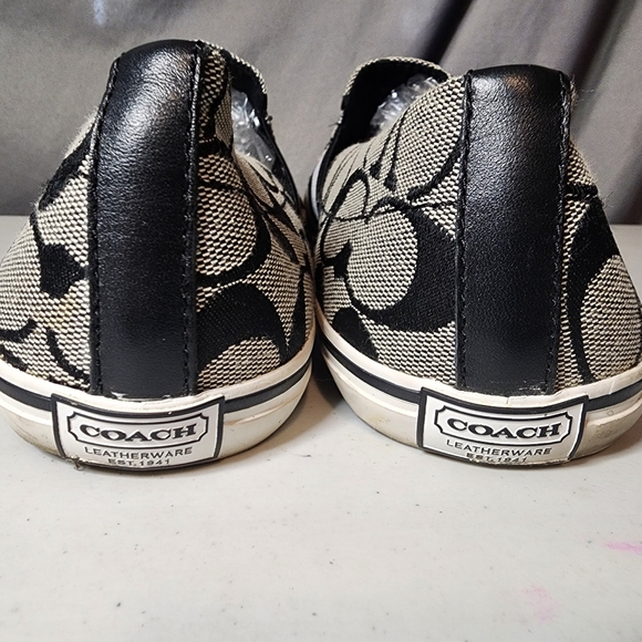 Coach Black and White Athletic Shoes - Picture 5 of 6